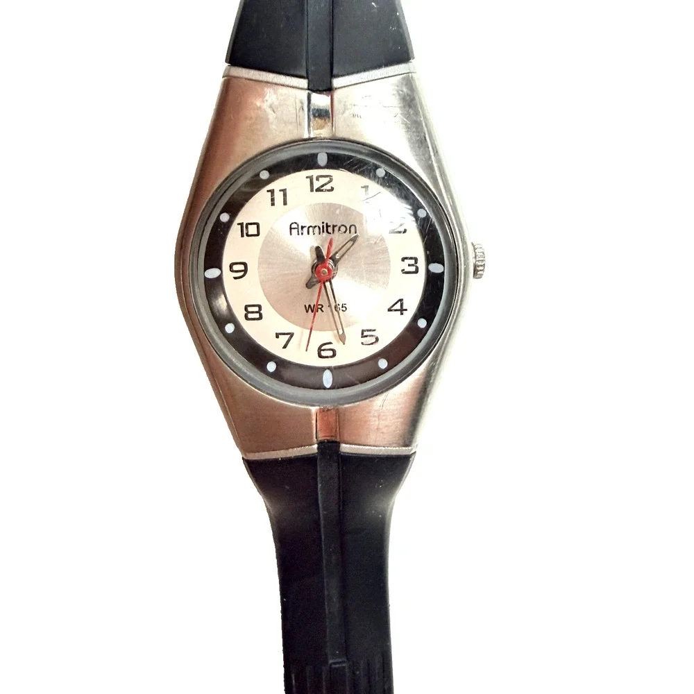 Armitron Sport Women's 25/6355 Easy Read Resin Strap Watch 165ft Water Resistant